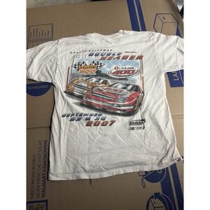 Vintage 2007 NASCAR Kansas Speedway Double Header T-shirt Men's Size Large